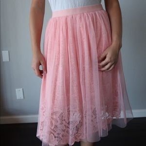 Pink Tulle Skirt